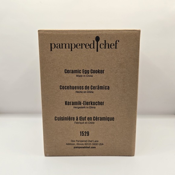 Pampered Chef Ceramic Egg Cooker #1529 – In the Box - Microwave Cake/Muffins - Picture 6 of 6